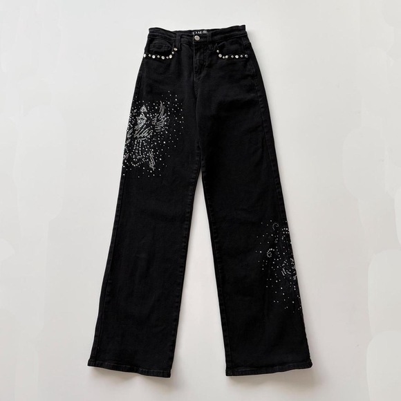 I Am Gia Embellished Black Jeans - Picture 2 of 9